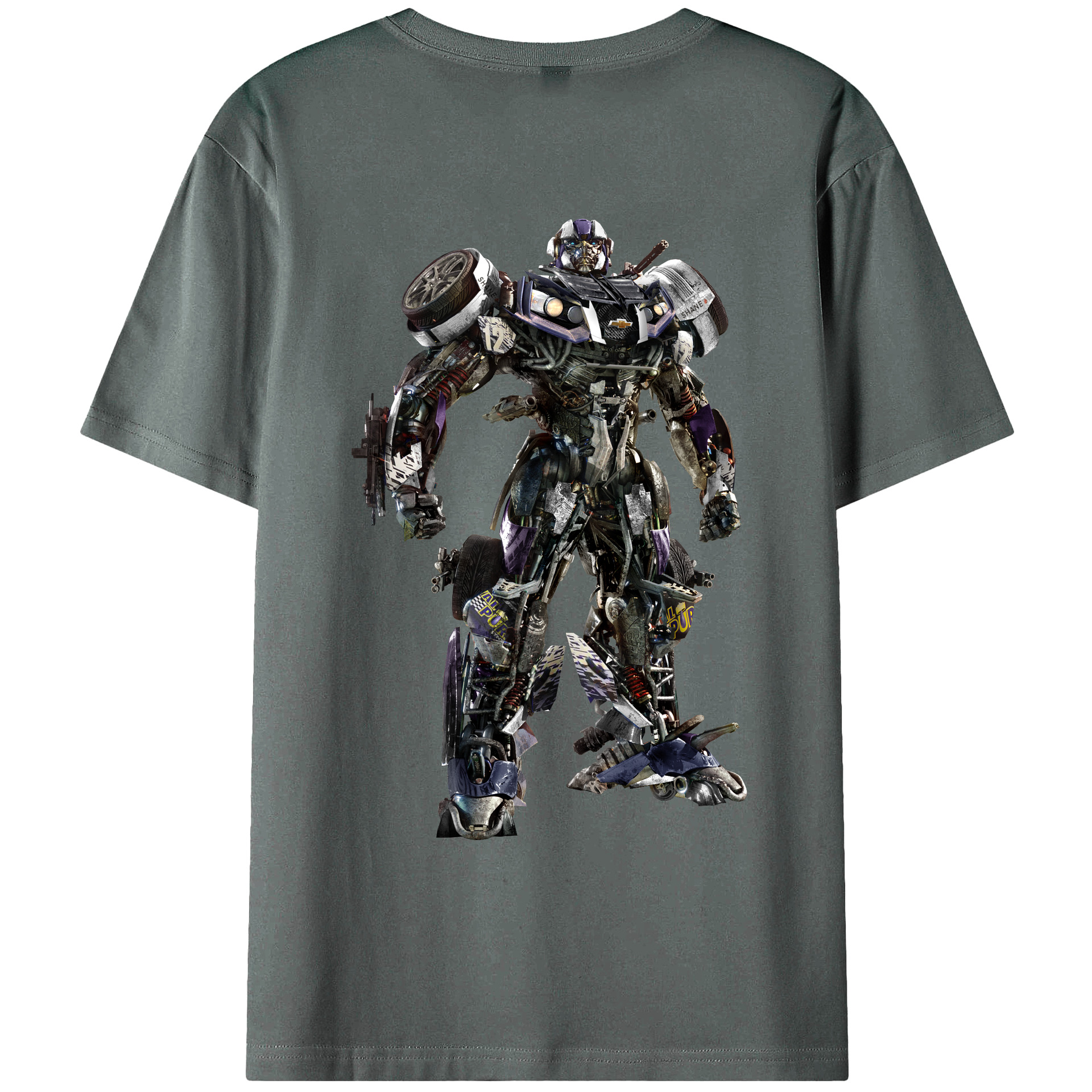 （画像用）  綿100％ メンズ半袖Tシャツ（バックプリント） 通気性